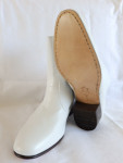 Elvis' originele enkel-laarzen. Wit